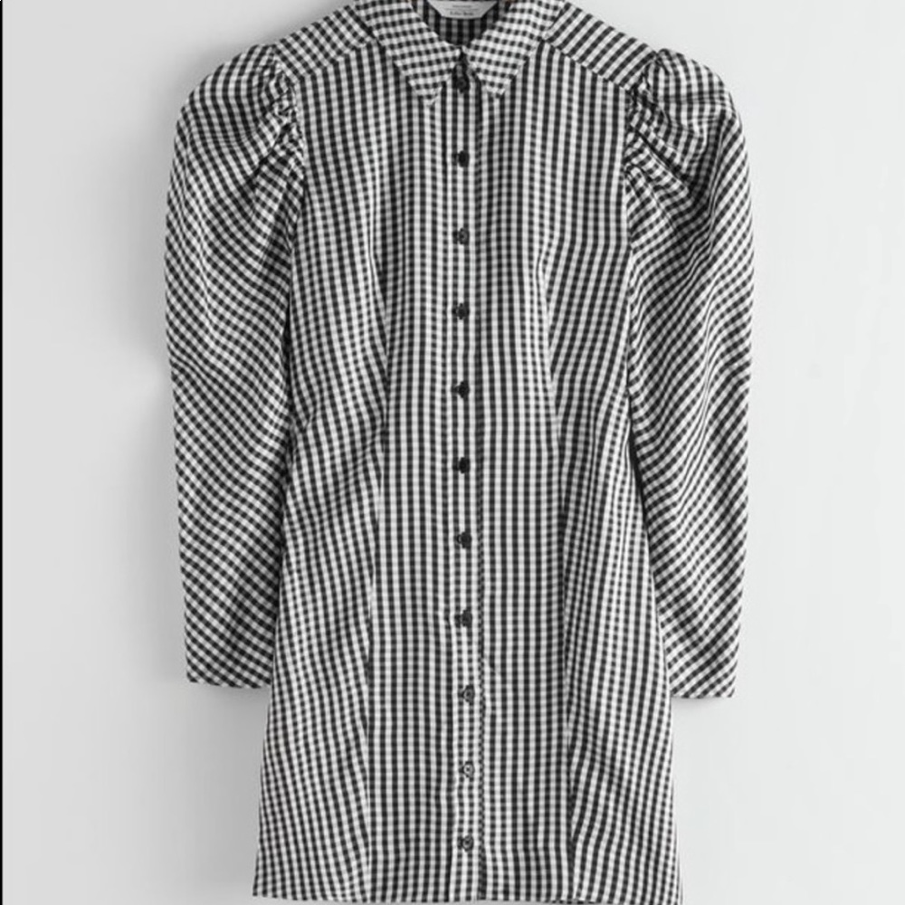 & Other Stories Puff Sleeve Mini Dress size 4 NWOT